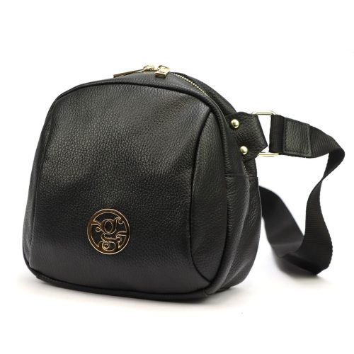 Gregorio 1720 fekete női bőr oldaltáska, crossbody 22 x 21 x 12 cm 
