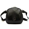 Gregorio 1720 fekete női bőr oldaltáska, crossbody 22 x 21 x 12 cm 