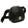Gregorio 1720 fekete női bőr oldaltáska, crossbody 22 x 21 x 12 cm 
