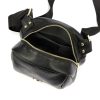 Gregorio 1720 fekete női bőr oldaltáska, crossbody 22 x 21 x 12 cm 