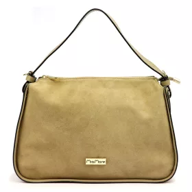   MiaMore 01-066 mogyoró női bőr kézitáska, válltáska 34 x 23 x 10 cm