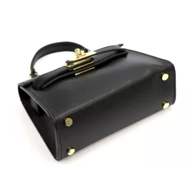   Luka 24-002 MELODY fekete női bőr kézitáska, válltáska 21 x 14 x 8 cm