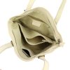 MiaMore 01-058 bézs női bőr válltáska, shopper 40 x 30 x 12 cm
