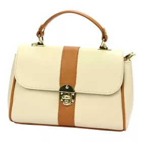   Luka 20-098 krém női bőr kézitáska, válltáska 26 x 18 x 12 cm