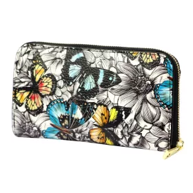   Gregorio G01 8822 türkiz mintás női bőr pénztárca 20 x 11 x 2.8 cm