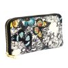 Gregorio G01 8822 türkiz mintás női bőr pénztárca 20 x 11 x 2.8 cm