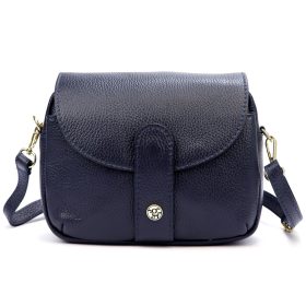   Gregorio 1722 sötétkék női bőr válltáska 22 x 16 x 10 cm