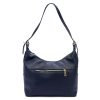Luka 24-006 sötétkék női bőr válltáska 32 x 27 x 11 cm 
