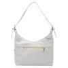 Luka 24-006 ekrü női bőr válltáska 32 x 27 x 11 cm 