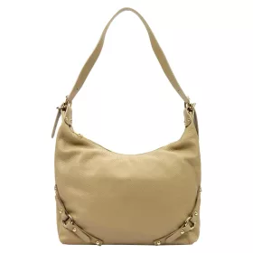 Luka 24-006 homok női bőr válltáska 32 x 27 x 11 cm