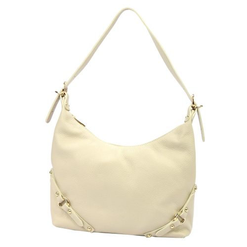 Luka 24-006 bézs női bőr válltáska 32 x 27 x 11 cm 