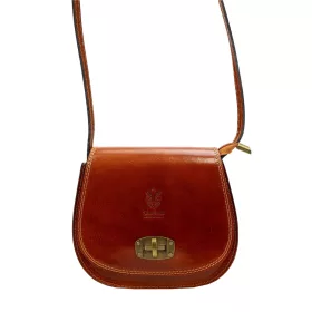   Gregorio 117 konyakbarna női bőr válltáska, oldaltáska 20 x 16 x 6.5 cm