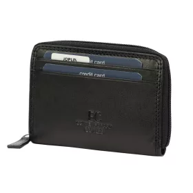  Coveri EC-7601-26 fekete női bőr pénztárca 12.5 x 9 x 2 cm
