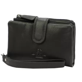   Coveri EC-7601-29 fekete női bőr pénztárca 13.5 x 9.5 x 3.5 cm