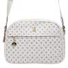BRICIOLE 4157# fehér női rostbőr táska 9 x 19 x 26 cm