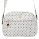 BRICIOLE 4157# fehér női rostbőr táska 9 x 19 x 26 cm