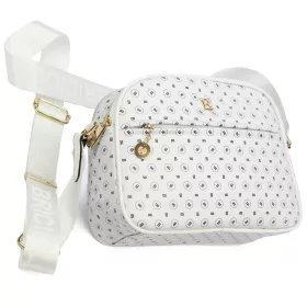 BRICIOLE 4157# fehér női rostbőr táska 9 x 19 x 26 cm