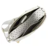 BRICIOLE 4157# fehér női rostbőr táska 9 x 19 x 26 cm