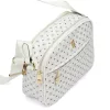 BRICIOLE 4157# fehér női rostbőr táska 9 x 19 x 26 cm