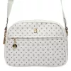BRICIOLE 4157# fehér női rostbőr táska 9 x 19 x 26 cm