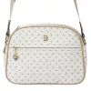 BRICIOLE 4157# fehér női rostbőr táska 9 x 19 x 26 cm
