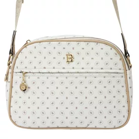 BRICIOLE 4157# fehér női rostbőr táska 9 x 19 x 26 cm