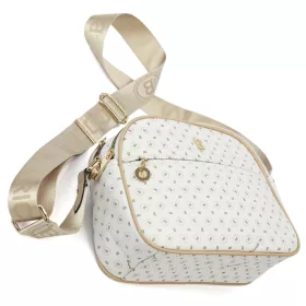 BRICIOLE 4157# fehér női rostbőr táska 9 x 19 x 26 cm