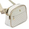BRICIOLE 4157# fehér női rostbőr táska 9 x 19 x 26 cm