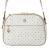 BRICIOLE 4157# fehér női rostbőr táska 9 x 19 x 26 cm