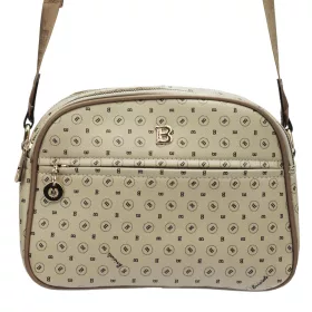 BRICIOLE 4157# bézs női rostbőr táska 9 x 19 x 26 cm