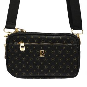 BRICIOLE 4163 fekete női oldaltáska 4 x 13 x 21 cm