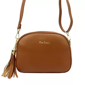   Pierre Cardin 4500 FTT barna női bőr válltáska 23.5 x 16.5 x 9 cm