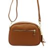 Pierre Cardin 4500 FTT barna női bőr válltáska 23.5 x 16.5 x 9 cm