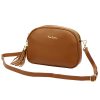 Pierre Cardin 4500 FTT barna női bőr válltáska 23.5 x 16.5 x 9 cm