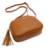 Pierre Cardin 4500 FTT barna női bőr válltáska 23.5 x 16.5 x 9 cm