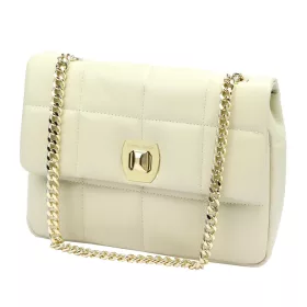   Pierre Cardin FRZ 1957 bézs női bőr válltáska 29 x 21 x 11 cm