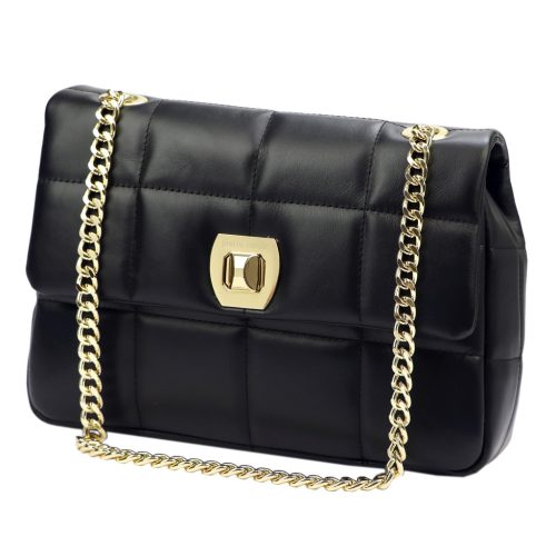 Pierre Cardin FRZ 1957 fekete női bőr válltáska 29 x 21 x 11 cm 