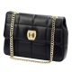 Pierre Cardin FRZ 1957 fekete női bőr válltáska 29 x 21 x 11 cm 