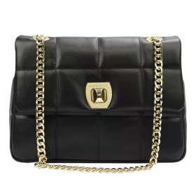   Pierre Cardin FRZ 1957 fekete női bőr válltáska 29 x 21 x 11 cm