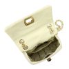 Pierre Cardin FRZ 1956 SAVAGE bézs női bőr válltáska 22 x 16 x 8 cm