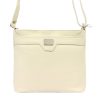 Luka 20-076 krém női bőr válltáska, oldaltáska, crossbody 24 x 20 x 10 cm