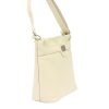 Luka 20-076 krém női bőr válltáska, oldaltáska, crossbody 24 x 20 x 10 cm