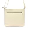 Luka 20-076 krém női bőr válltáska, oldaltáska, crossbody 24 x 20 x 10 cm
