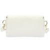 MiaMore 01-001 GOLD fehér női bőr oldaltáska, crossbody 22 x 13 x 7 cm