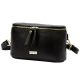 MiaMore 01-001 GOLD fekete női bőr oldaltáska, crossbody 22 x 13 x 7 cm