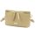 MiaMore 01-001 GOLD bézs női bőr oldaltáska, crossbody 22 x 13 x 7 cm