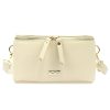 MiaMore 01-001 GOLD krém női bőr oldaltáska, crossbody 22 x 13 x 7 cm