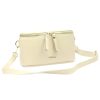 MiaMore 01-001 GOLD krém női bőr oldaltáska, crossbody 22 x 13 x 7 cm
