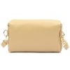 Luka 01-001 GOLD homok női bőr oldaltáska, crossbody 22 x 13 x 7 cm