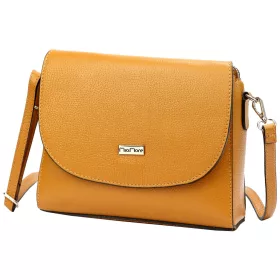 MiaMore 01-067 cognac női bőr válltáska, oldaltáska 23 x 19 x 9 cm